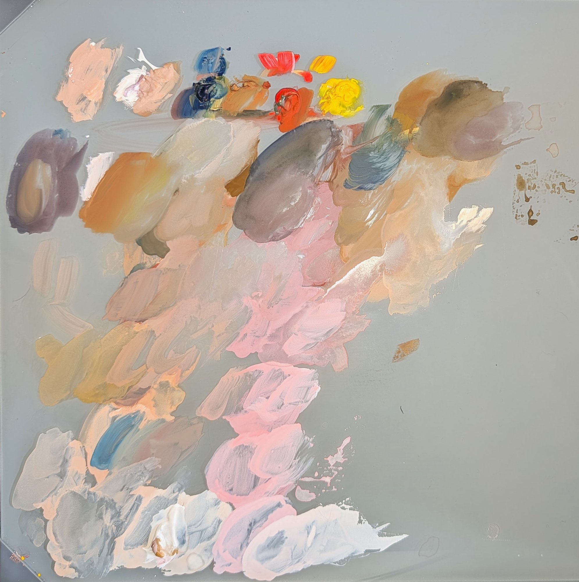 The gouache palette after the lip study